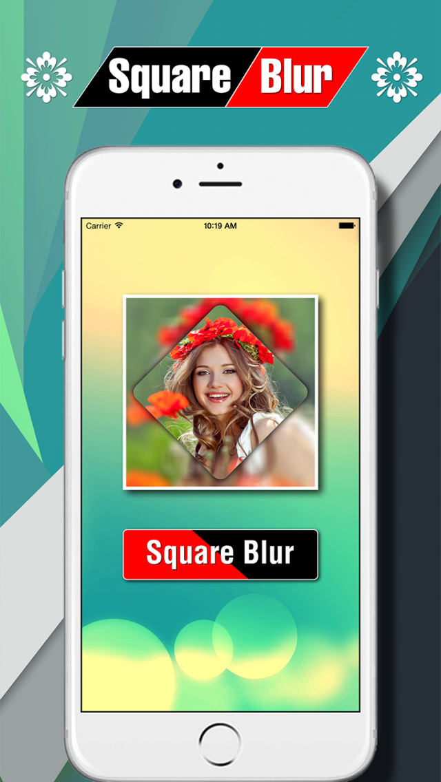 Square Blur Photo Effect App for iPhone New iPhone Books App